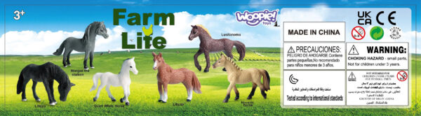 WOOPIE Zestaw Figurki Konie 16 szt. - 008