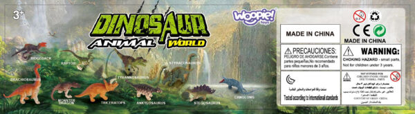 WOOPIE Zestaw Figurki Dinozaury 18 szt. - wersja 2 - 004
