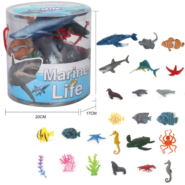 WOOPIE Zestaw Figurki Zwierzeta Morskie 33 el. - 014