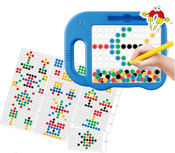 WOOPIE Tablica Magnetyczna dla Dzieci Montessori MagPad Słonik- Zestaw 6 szt. - 003