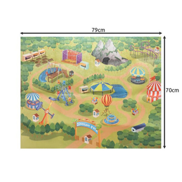 WOOPIE Duży Zestaw Figurki Dinozaury XXL + Mata "Prehistoryczny Świat" - 005