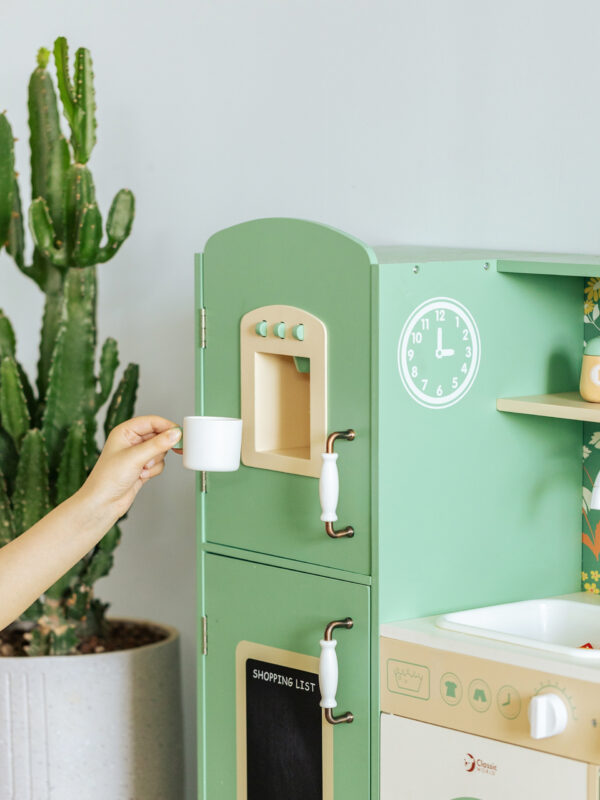 CLASSIC WORLD Duża Drewniana Kuchnia Vintage dla Dzieci + Akc - 004