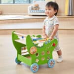 VIGA Drewniany Pchacz Edukacyjny Krokodylek 12w1 - 003