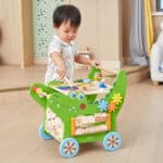 VIGA Drewniany Pchacz Edukacyjny Krokodylek 12w1 - 004