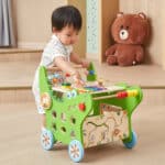 VIGA Drewniany Pchacz Edukacyjny Krokodylek 12w1 - 005