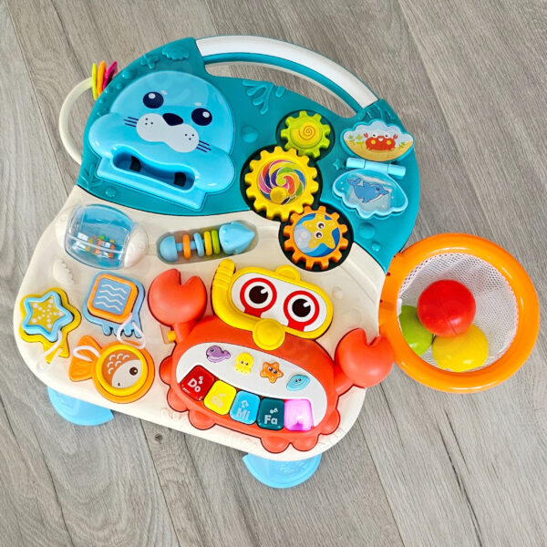 WOOPIE BABY Pchacz Chodzik Stolik Edukacyjny Hulajnoga Jeździk 4w1 - 004