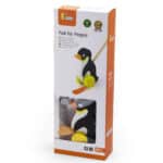 Pierwszy Pchacz Drewniany Viga Toys – Pingwin z Dźwiękiem Kłapania 12m+ - 006