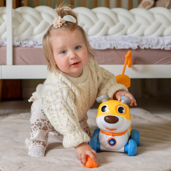 WOOPIE Interaktywny Piesek 2w1 Pchacz Szczekający 360° 6m+ - 002