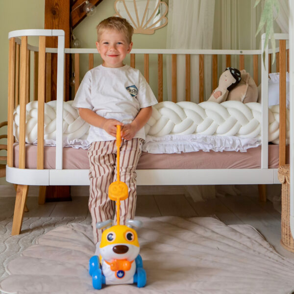 WOOPIE Interaktywny Piesek 2w1 Pchacz Szczekający 360° 6m+ - 005