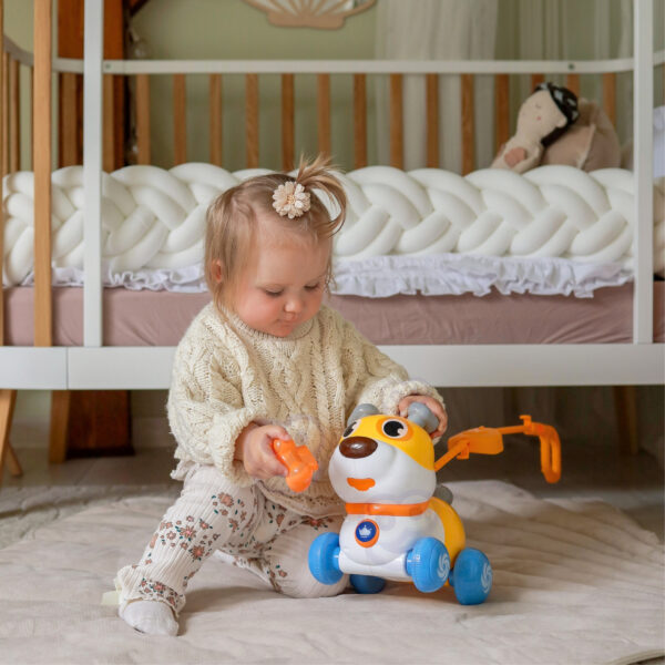 WOOPIE Interaktywny Piesek 2w1 Pchacz Szczekający 360° 6m+ - 006