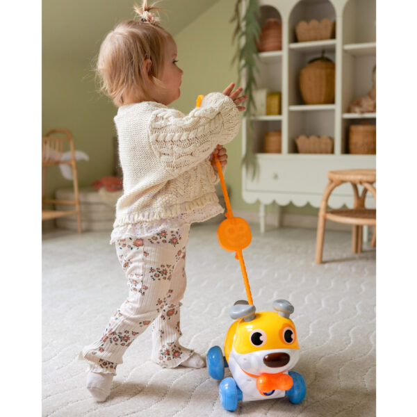 WOOPIE Interaktywny Piesek 2w1 Pchacz Szczekający 360° 6m+ - 007