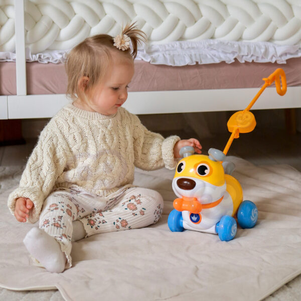 WOOPIE Interaktywny Piesek 2w1 Pchacz Szczekający 360° 6m+ - 009