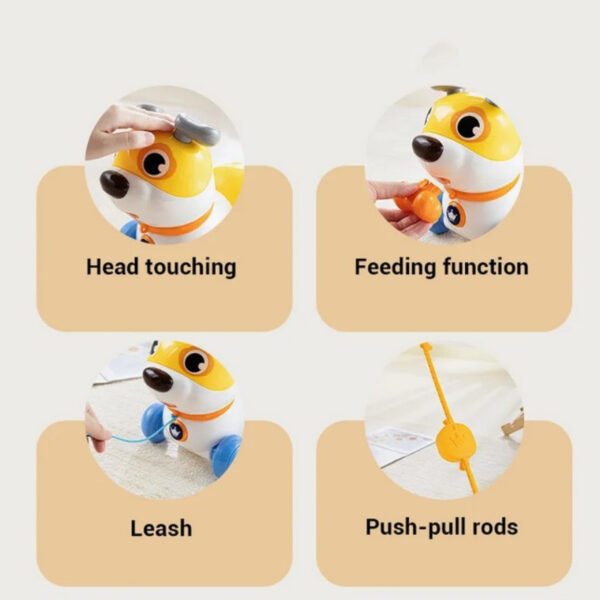 WOOPIE Interaktywny Piesek 2w1 Pchacz Szczekający 360° 6m+ - 014