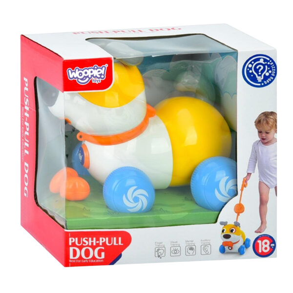 WOOPIE Interaktywny Piesek 2w1 Pchacz Szczekający 360° 6m+ - 016