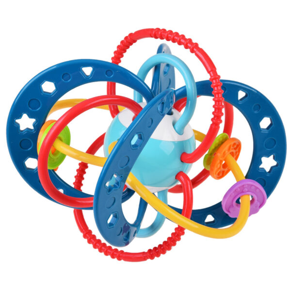 WOOPIE BABY Zabawka Sensoryczna 2w1 Gryzak Grzechotka Montessori - 004