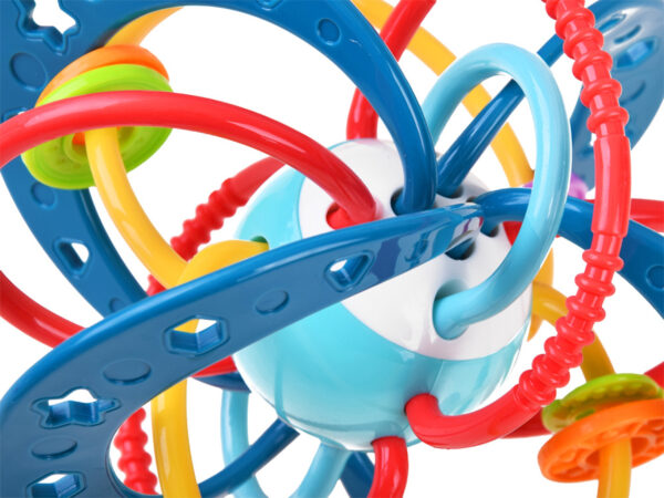 WOOPIE BABY Zabawka Sensoryczna 2w1 Gryzak Grzechotka Montessori - 005