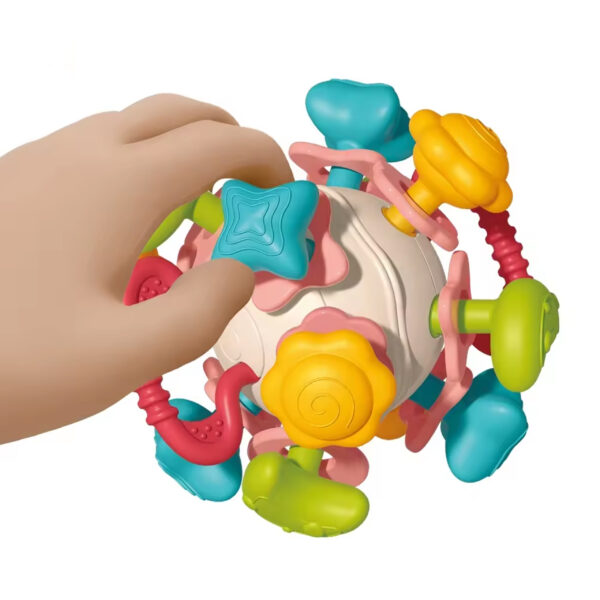 WOOPIE BABY Miękka Grzechotka 4w1 Gryzak Zabawka Sensoryczna dla Niemowląt 0m+ - 004