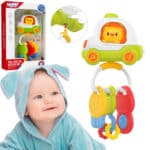 Woopie Baby Zabawka Interaktywna Pilot Samochodzik z Kluczykami Grzechotka Gryzak - 001
