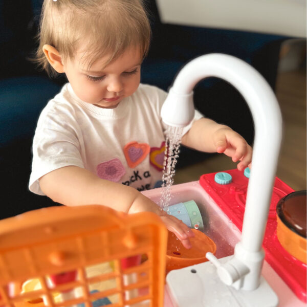 WOOPIE Zlewozmywak 2w1 Kuchnia dla Dzieci Różowa - 002