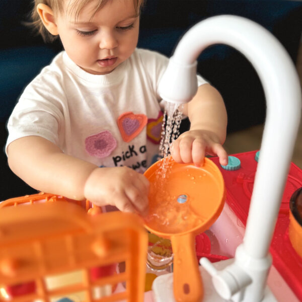 WOOPIE Zlewozmywak 2w1 Kuchnia dla Dzieci Różowa - 003