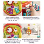 Muzyczna sowa sensoryczna pianinko i gryzak 2w1 - Woopie Baby - 004