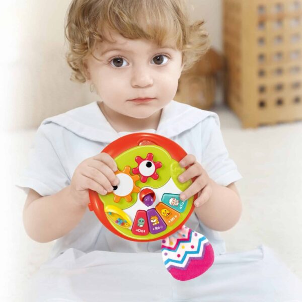Muzyczna sowa sensoryczna pianinko i gryzak 2w1 - Woopie Baby - 005