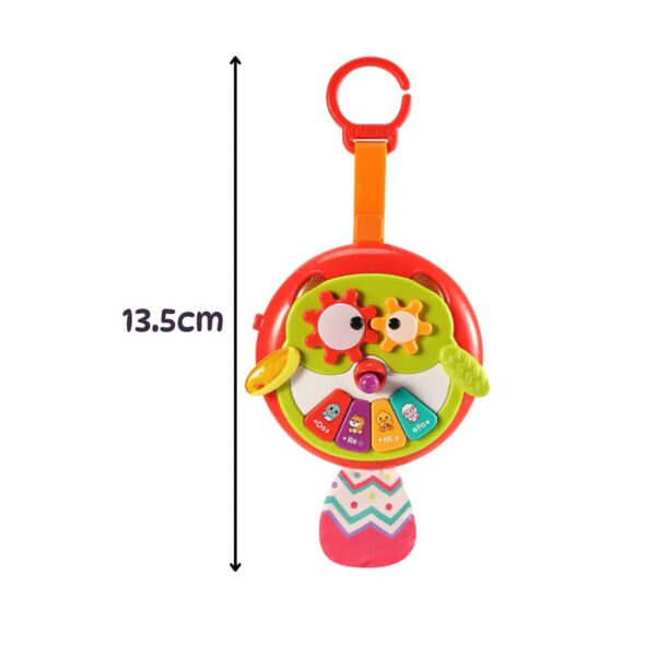 Muzyczna sowa sensoryczna pianinko i gryzak 2w1 - Woopie Baby - 006