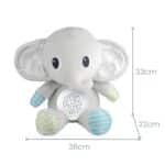 WOOPIE BABY Przytulanka Słonik Z Projektorem Uspokajacz 12 Melodii - 005