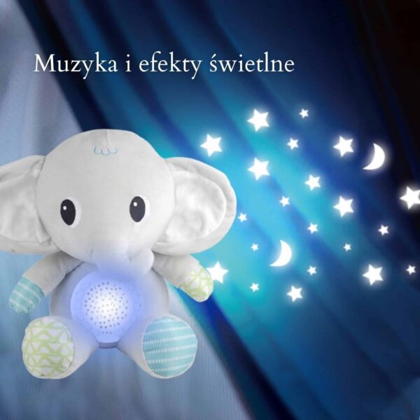 WOOPIE BABY Przytulanka Słonik Z Projektorem Uspokajacz 12 Melodii - 007