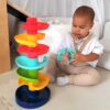 Interaktywny tor kulkowy spirala z grzechotką - Woopie Baby - 003