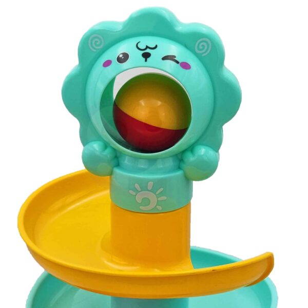 Interaktywny tor kulkowy spirala z grzechotką - Woopie Baby - 006