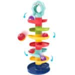 Interaktywny tor kulkowy spirala z grzechotką - Woopie Baby - 008