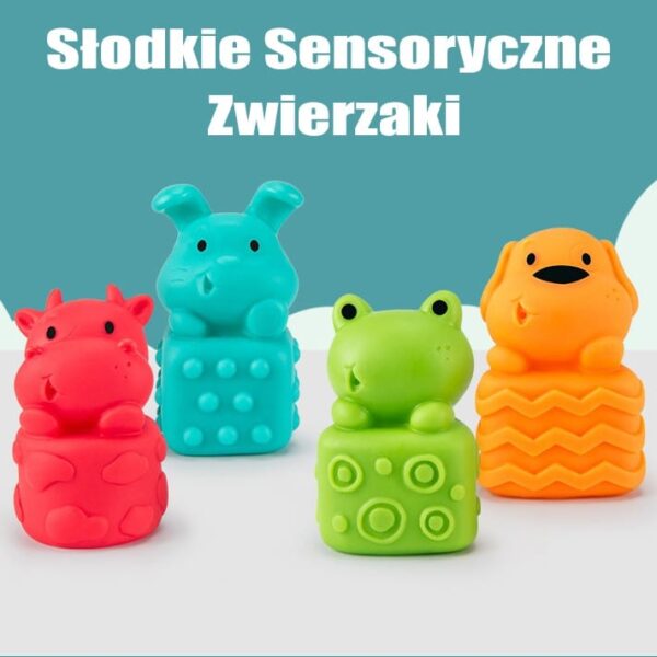 WOOPIE BABY Sensory Puzzles Squeeze Puzzle Sound Learning to Count 20 el. - 004