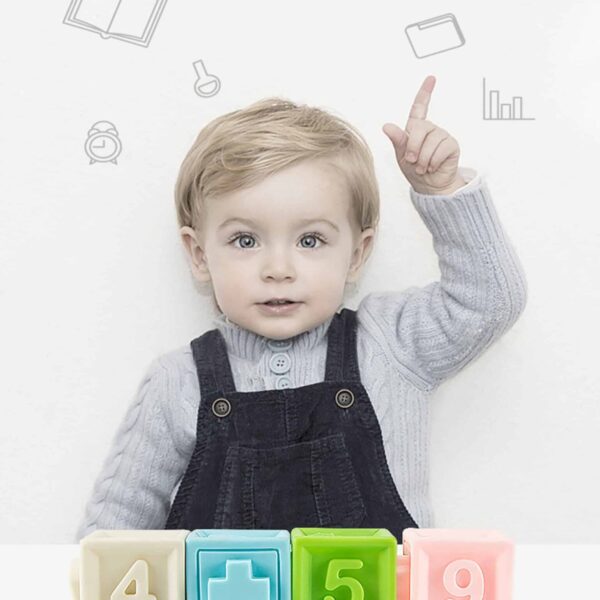 WOOPIE BABY Sensory Puzzles Squeeze Puzzle Sound Learning to Count 20 el. - 008