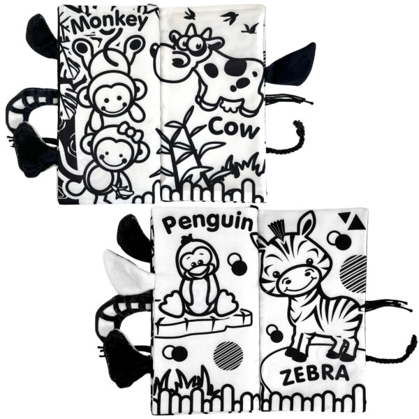 WOOPIE BABY Książeczka Kontrastowa Sensoryczna Dla Niemowląt - 007