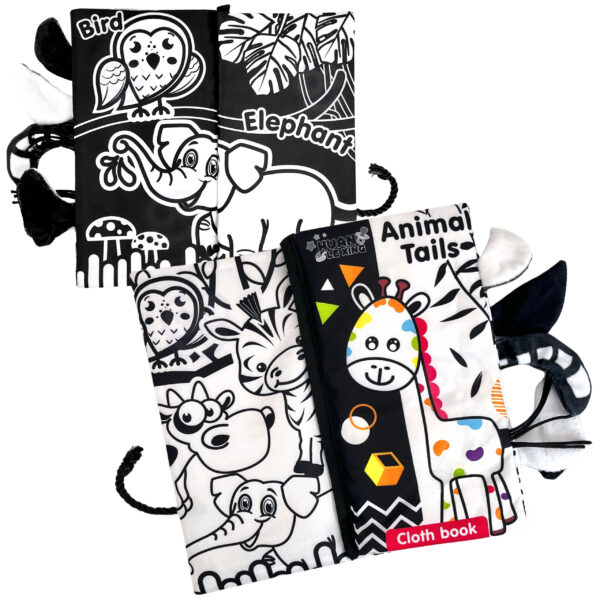 WOOPIE BABY Książeczka Kontrastowa Sensoryczna Dla Niemowląt - 008