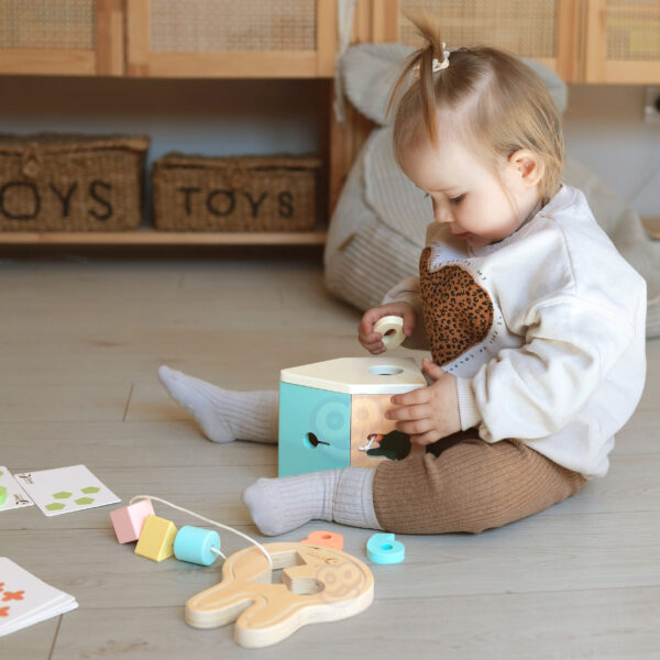 CLASSIC WORLD Pastelowy Zestaw dla Niemowląt Box Pierwsze Zabawki do Nauki od 12 do 18 miesiąca - 002