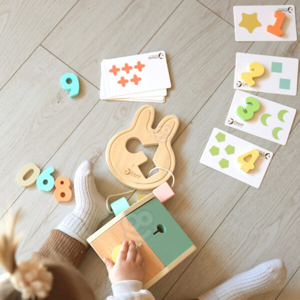 CLASSIC WORLD Pastelowy Zestaw dla Niemowląt Box Pierwsze Zabawki do Nauki od 12 do 18 miesiąca - 007