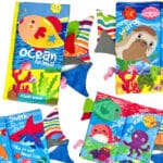 WOOPIE BABY Książeczka z Ogonkami Zwierząt Morskich Materiałowa Szeleszcząca - 001