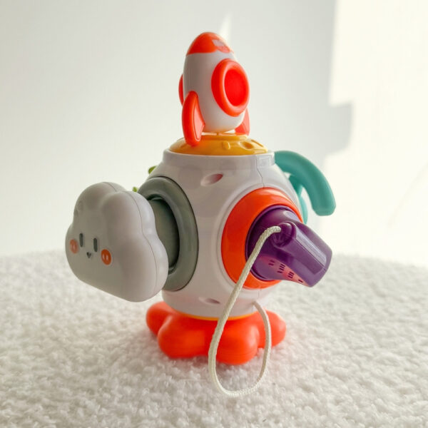 WOOPIE BABY Piłka Kosmiczna Rakieta 6w1 Montessori 18m+ - 002