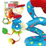 WOOPIE BABY Miękka Zawieszka Spirala do Wózka  Łóżeczka Piesek Edukacyjna - 001