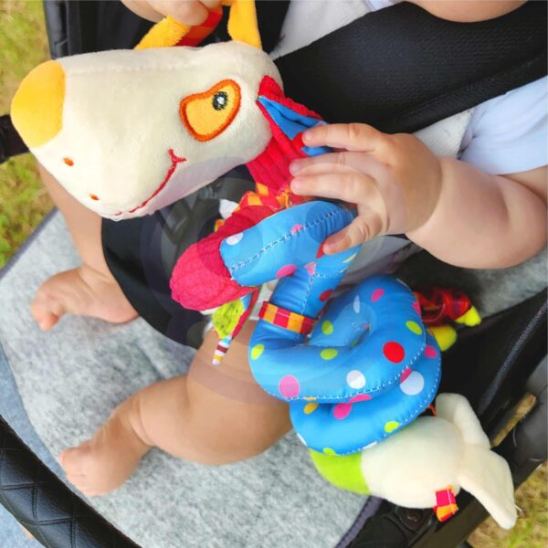 WOOPIE BABY Miękka Zawieszka Spirala do Wózka  Łóżeczka Piesek Edukacyjna - 004