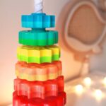 Zakręcona wieża edukacyjna piramida 2w1 dla malucha - Woopie Baby - 002