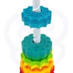Zakręcona wieża edukacyjna piramida 2w1 dla malucha - Woopie Baby - 012