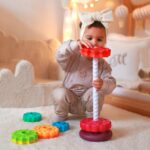 Zakręcona wieża edukacyjna piramida 2w1 dla malucha - Woopie Baby - 015