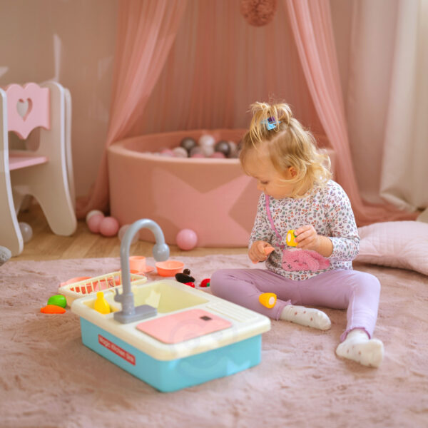 WOOPIE Zlewozmywak 2w1 Kuchnia Kran z Wodą Niebieski - 003