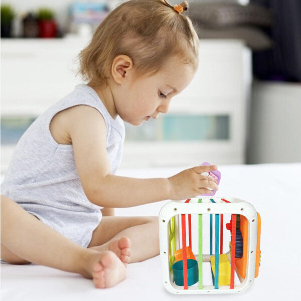 WOOPIE Kostka Edukacyjna Sorter 4w1 Kształty 18m+ - 003