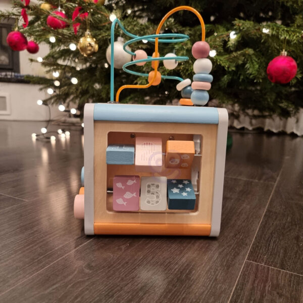 VIGA PolarB Activity Box Drewniane Edukacyjne Centrum Gier 5w1 kostka - 012