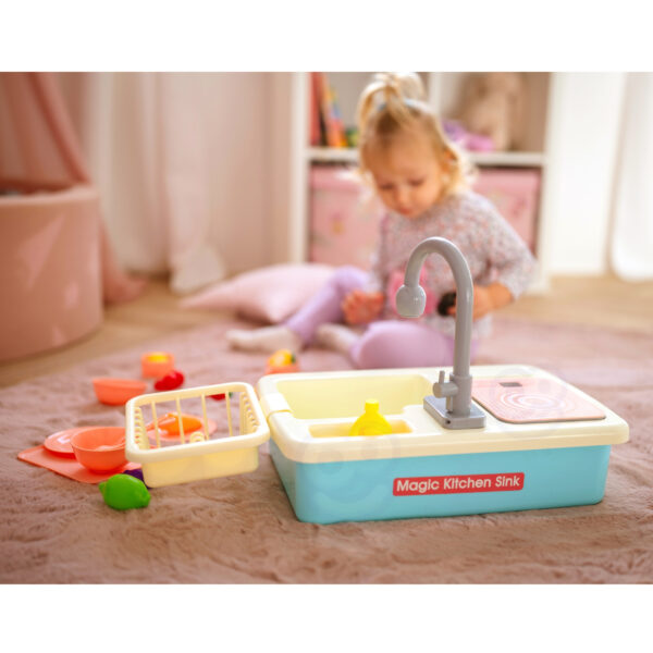 WOOPIE Zlewozmywak 2w1 Kuchnia Kran z Wodą Niebieski - 009