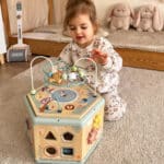 TOOKY TOY Interaktywny Drewniany Sześciokąt Montessori Otwierane Pudełko - 007